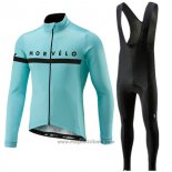 2018 Abbigliamento Ciclismo Morvelo Blu Manica Corta e Salopette