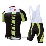 2019 Abbigliamento Ciclismo Coconut Ropamo Nero Verde Manica Corta e Salopette