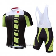 2019 Abbigliamento Ciclismo Coconut Ropamo Nero Verde Manica Corta e Salopette