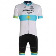 2020 Abbigliamento Ciclismo Astana Campione Kazako Manica Corta e Salopette