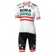 2020 Abbigliamento Ciclismo Bora Campione Austria Manica Corta e Salopette