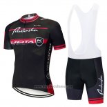 2020 Abbigliamento Ciclismo Kuota Nero Rosso Manica Corta e Salopette