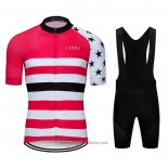 2020 Abbigliamento Ciclismo Le Col Rosa Bianco Manica Corta e Salopette