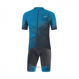 2022 Abbigliamento Ciclismo Gore Blu Manica Corta e Salopette