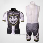 2010 Abbigliamento Ciclismo Rock Racing Argentato e Bianco Manica Corta e Salopette