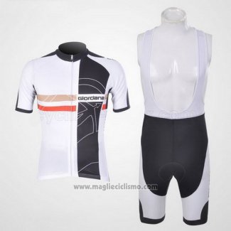 2011 Abbigliamento Ciclismo Giordana Nero Bianco Manica Corta e Salopette