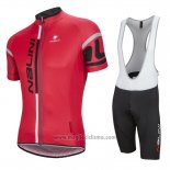 2016 Abbigliamento Ciclismo Nalini Rosso Manica Corta e Salopette