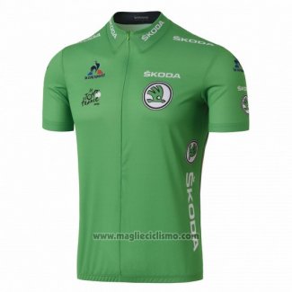 2016 Abbigliamento Ciclismo Tour de France Verde Manica Corta e Salopette