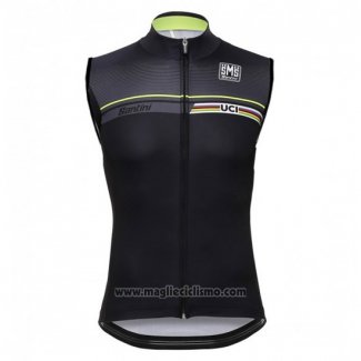 2016 Gilet Antivento Santini Nero e Verde