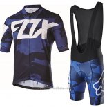 2017 Abbigliamento Ciclismo Fox Ascent Comp Viola Manica Corta e Salopette