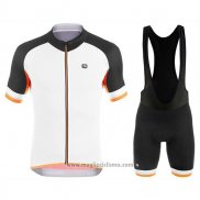 2017 Abbigliamento Ciclismo Giordana Silver Line Nero e Bianco Manica Corta e Salopette