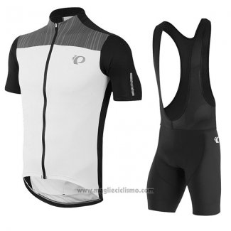 2017 Abbigliamento Ciclismo Pearl Izumi Bianco e Nero Manica Corta e Salopette