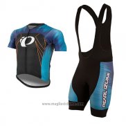 2017 Abbigliamento Ciclismo Pearl Izumi Blu e Nero Manica Corta e Salopette