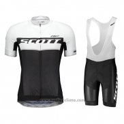 2018 Abbigliamento Ciclismo Scott RC Bianco Manica Corta e Salopette