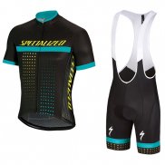 2018 Abbigliamento Ciclismo Specialized Nero Blu Manica Corta e Salopette