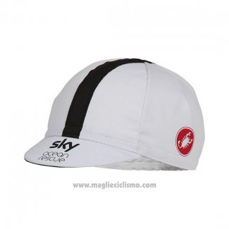 2018 Sky Cappello Ciclismo Bianco