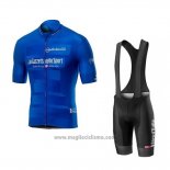 2019 Abbigliamento Ciclismo Giro d'Italia Blu Manica Corta e Salopette