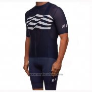 2019 Abbigliamento Ciclismo Maap Flag Nero Bianco Nero Manica Corta e Salopette