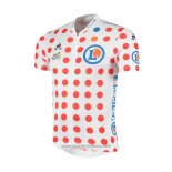 2019 Abbigliamento Ciclismo Tour de France Bianco Rosso Manica Corta e Salopette(3)