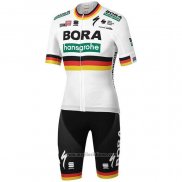 2020 Abbigliamento Ciclismo Bora Campione Germania Manica Corta e Salopette