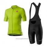 2020 Abbigliamento Ciclismo Castelli Verde Manica Corta e Salopette