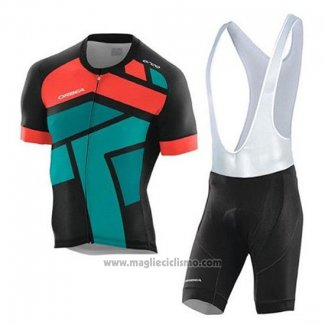 2020 Abbigliamento Ciclismo Orbea Nero Arancione Verde Manica Corta e Salopette