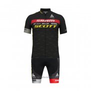 2020 Abbigliamento Ciclismo Scott Sram Nero Manica Corta e Salopette