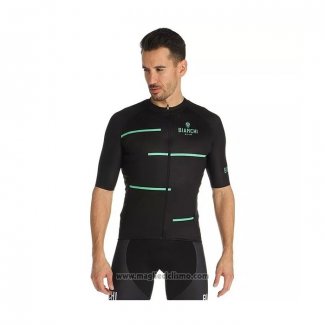 2021 Abbigliamento Ciclismo Bianchi Nero Manica Corta e Salopette(2)