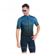 2022 Abbigliamento Ciclismo Gore Nero Blu Manica Corta e Salopette