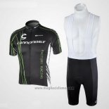 2010 Abbigliamento Ciclismo Cannondale Nero Manica Corta e Salopette