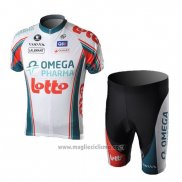 2010 Abbigliamento Ciclismo Omega Pharma Lotto Campione Italia Manica Corta e Salopette