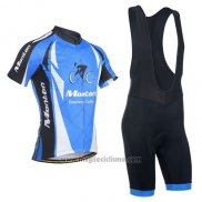 2014 Abbigliamento Ciclismo Monton Blu e Nero Manica Corta e Salopette