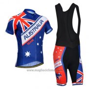 2014 Abbigliamento Ciclismo Monton Campione Australia Manica Corta e Salopette