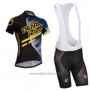 2014 Abbigliamento Ciclismo Pearl Izumi Nero e Giallo Manica Corta e Salopette