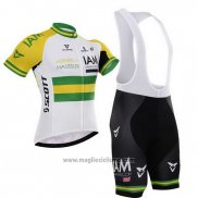 2015 Abbigliamento Ciclismo IAM Campione Austria Manica Corta e Salopette