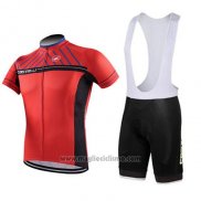 2016 Abbigliamento Ciclismo Castelli Nero e Rosso Manica Corta e Salopette