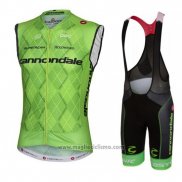 2016 Gilet Antivento Cannondale Verde e Nero