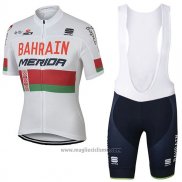 2017 Abbigliamento Ciclismo Bahrain Merida Campione Bielorusso Manica Corta e Salopette