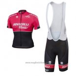 2017 Abbigliamento Ciclismo Nove Colli Rosso e Nero Manica Corta e Salopette