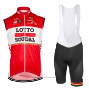 2017 Gilet Antivento Lotto Soudal Rosso