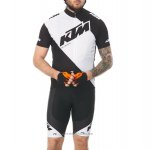 2018 Abbigliamento Ciclismo KTM Bianco Manica Corta e Salopette