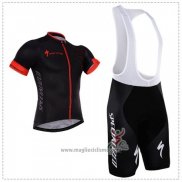 2018 Abbigliamento Ciclismo Specialized Nero Rosso Manica Corta e Salopette