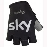 2018 Sky Guanti Corti Ciclismo Nero Bianco