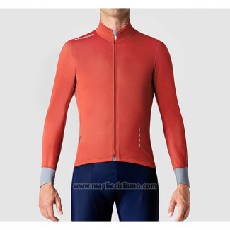 2019 Abbigliamento Ciclismo La Passione Arancione Grigio Manica Lunga e Salopette