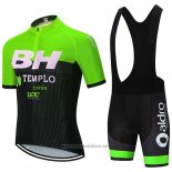 2020 Abbigliamento Ciclismo BH Templo Verde Bianco Nero Manica Corta e Salopette