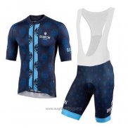 2020 Abbigliamento Ciclismo Bianchi Blu Manica Corta e Salopette