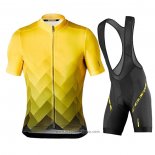 2020 Abbigliamento Ciclismo Mavic Giallo Nero Manica Corta e Salopette