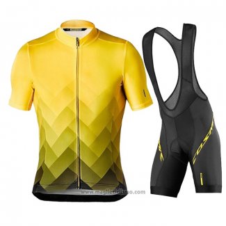 2020 Abbigliamento Ciclismo Mavic Giallo Nero Manica Corta e Salopette