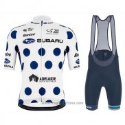 2020 Abbigliamento Ciclismo Subaru Lider Bianco Blu Manica Corta e Salopette