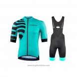 2021 Abbigliamento Ciclismo Nalini Chiaro Verde Manica Corta e Salopette